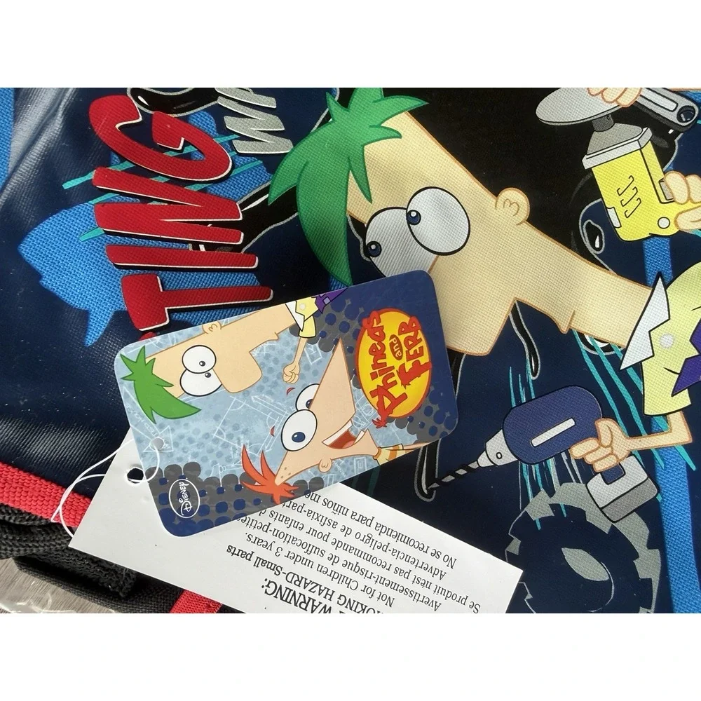 Disney Phineas and Ferb Messenger Book Bag Travel  School Bag